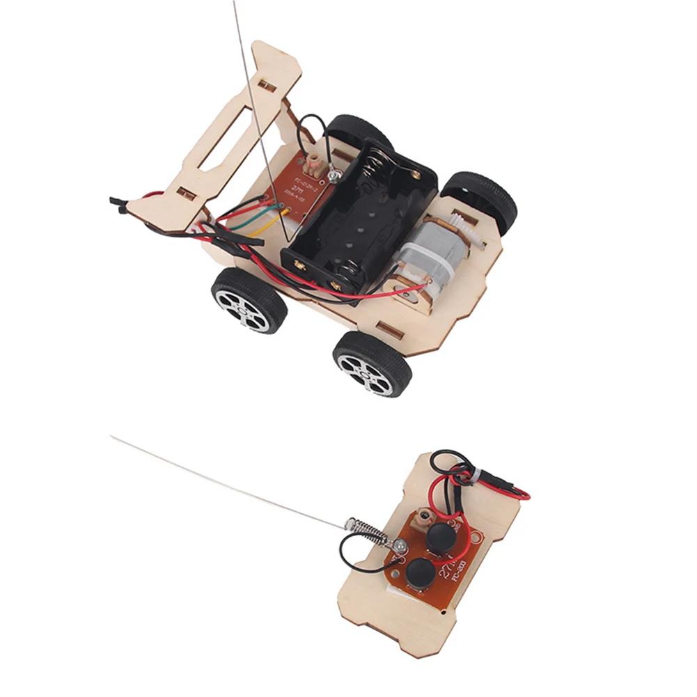 Kit d'assemblage de modèle de voiture RC, bricolage, Mini projet d'enseignement et d'apprentissage S