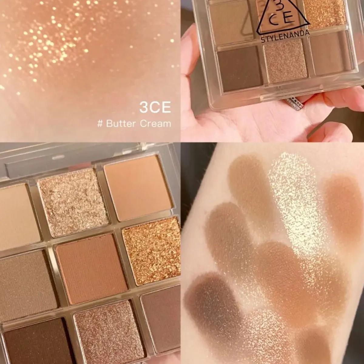 [Soldes] Palette de fards à paupières 3CE Multi Eye Color Palette BUTTER CREAM, crémeuse et hautemen