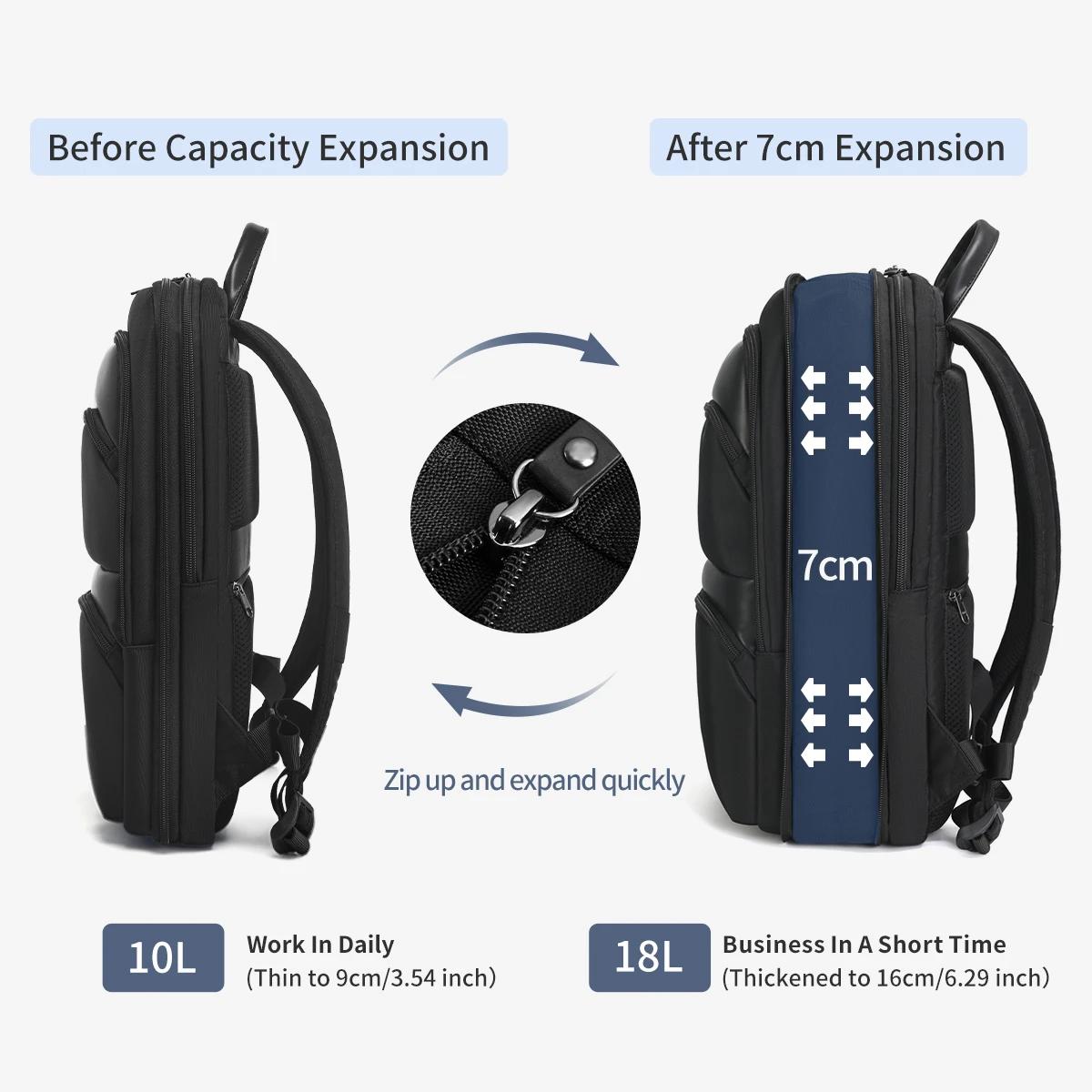 Tigernu sac à dos hommes voyage sac à dos mince sac à dos mâle sac à dos pour ordinateur portable sa