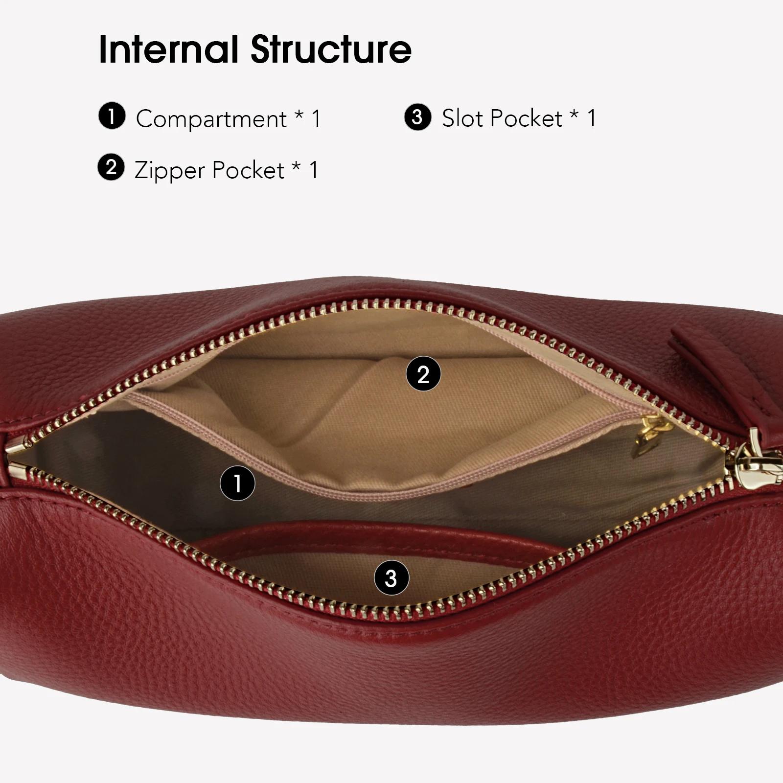 Donna-in Mini sac à bandoulière en cuir sac à main Style Hobo sac à bandoulière à la mode pour femme