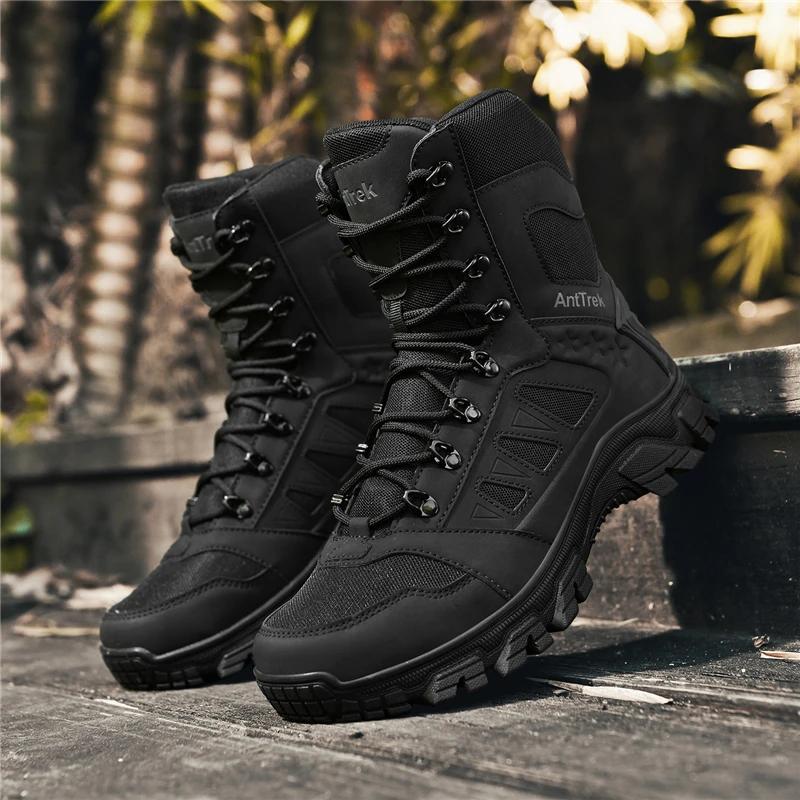 Hommes bottes tactiques militaires bottes militaires de haute qualité mâle escalade chaussures de ra