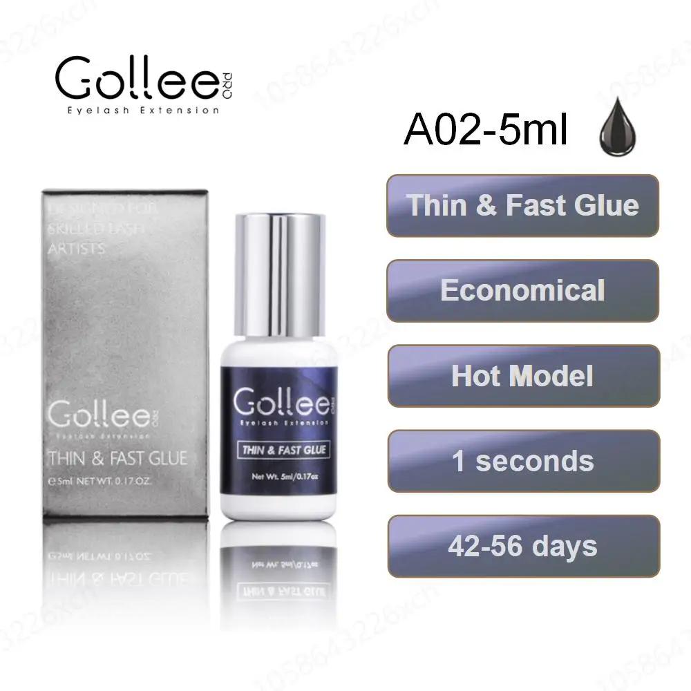 Gollee – colle à cils 1S, rétention du temps de séchage, 6 à 8 semaines, colle pour extensions de ci