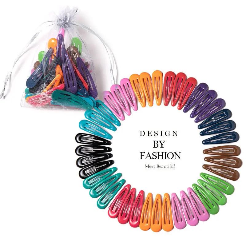 Pinces à cheveux pour filles, 40 à 10 pièces, accessoires pour cheveux, couleur bonbon, Style bonbon