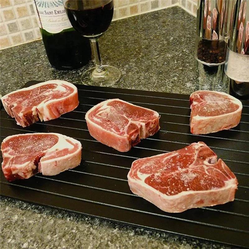 Plateau de dégivrage rapide, 1 pièce, pour aliments surgelés, viande, fruits, plaque de dégivrage ra