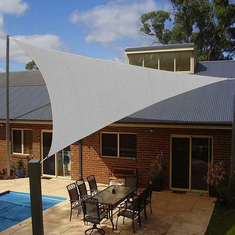 Abri solaire étanche 5x5x5/2x2x2M, Protection pare-soleil triangulaire, auvent extérieur, jardin, Pa