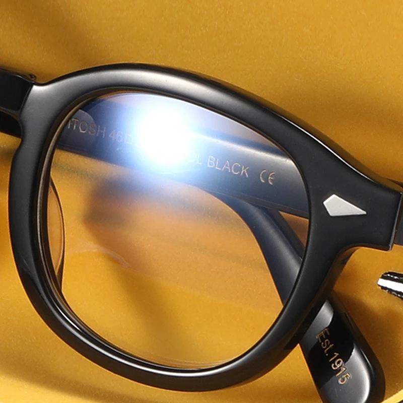 Lunettes Anti-lumière bleue pour hommes et femmes, Johnny Depp Lemtosh, pour ordinateur, verres tran