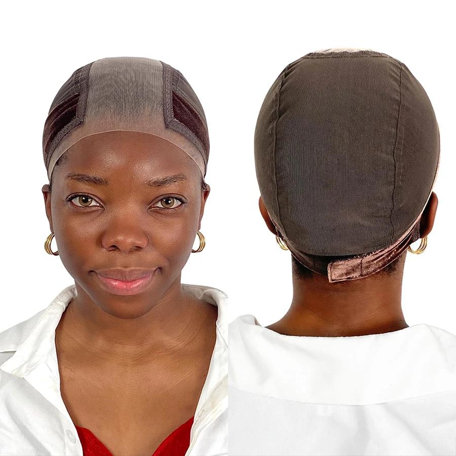 2025 nouveau bonnet de perruque en dentelle avec bande de poignée pour maintenir les perruques en pl