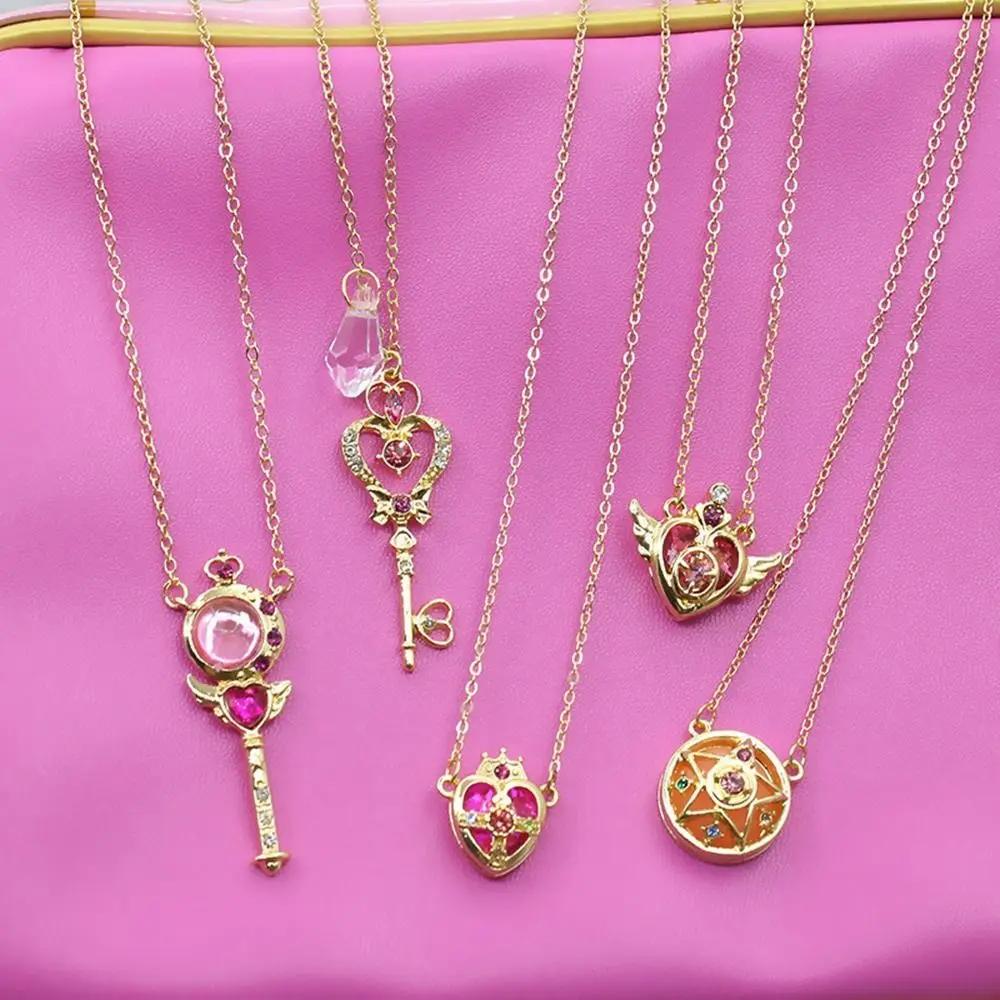 Collier pendentif Cosplay en cristal pour fille, accessoires de Cosplay, Anime pour marin lune, bagu