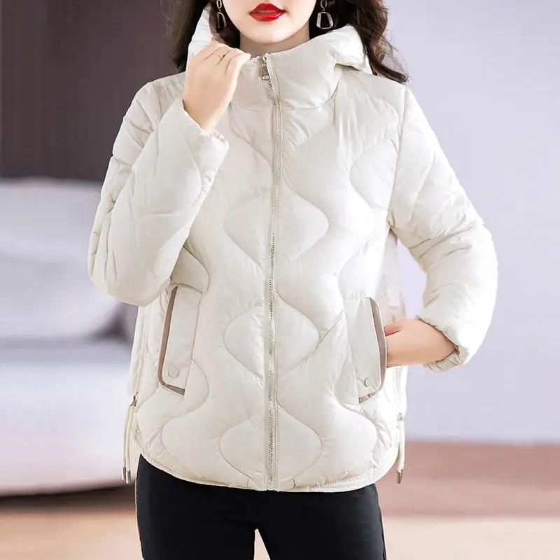 Parkas à capuche pour femmes, Streetwear chaud, Vêtements d'extérieur décontractés pour femmes, Mode
