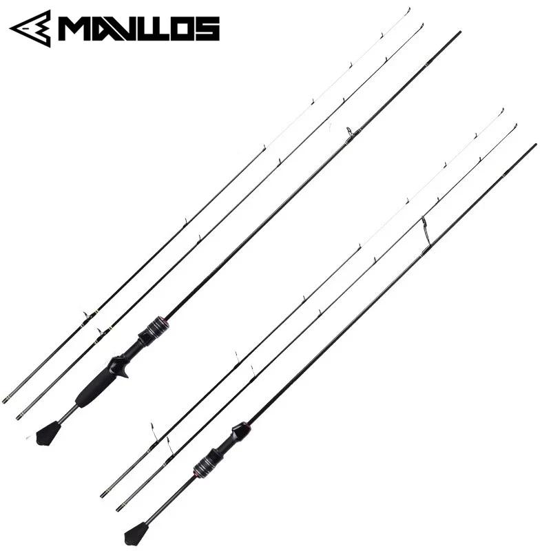 Mavllos délicatesse pointe solide canne à filer leurre 0.6-8g/0.8-10g rapide ultraléger carbone UL p