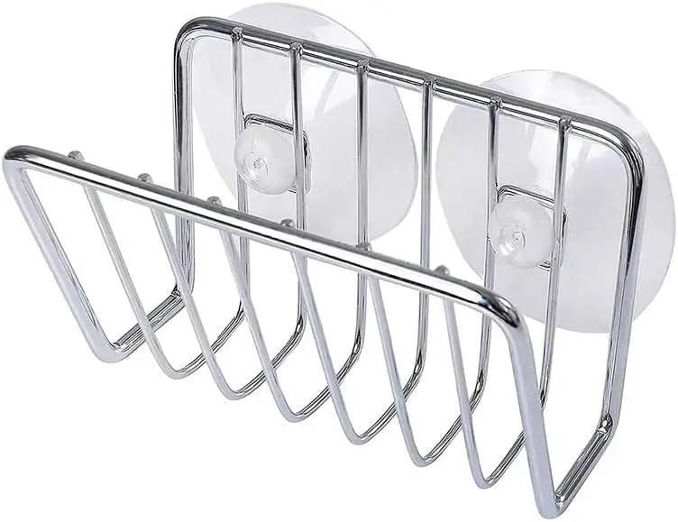 Porte-éponge pour évier de cuisine, caddie à éponge à ventouse en acier inoxydable, fournitures de c