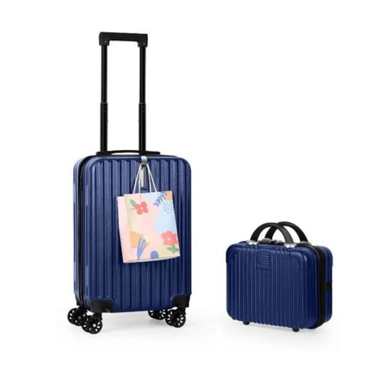 Ensemble de bagages rigides 2 pièces (20"+14") - Spinner gigogne avec 360 °   Roues et serrure TSA, 