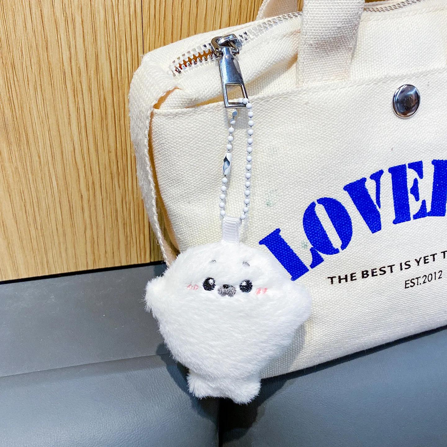 Pendentif de sac en peluche avec sceau pour bébé, pendentif de poupée en peluche dessin animé et mig