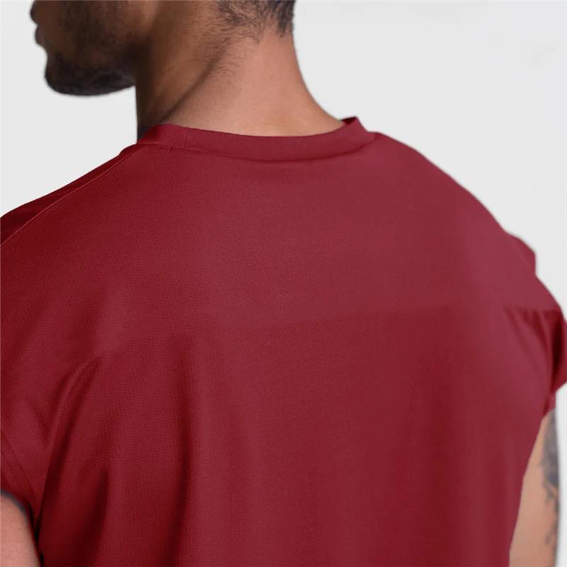 Débardeur d'exercice respirant pour hommes, Fitness, course à pied, sport décontracté, T-shirts sans