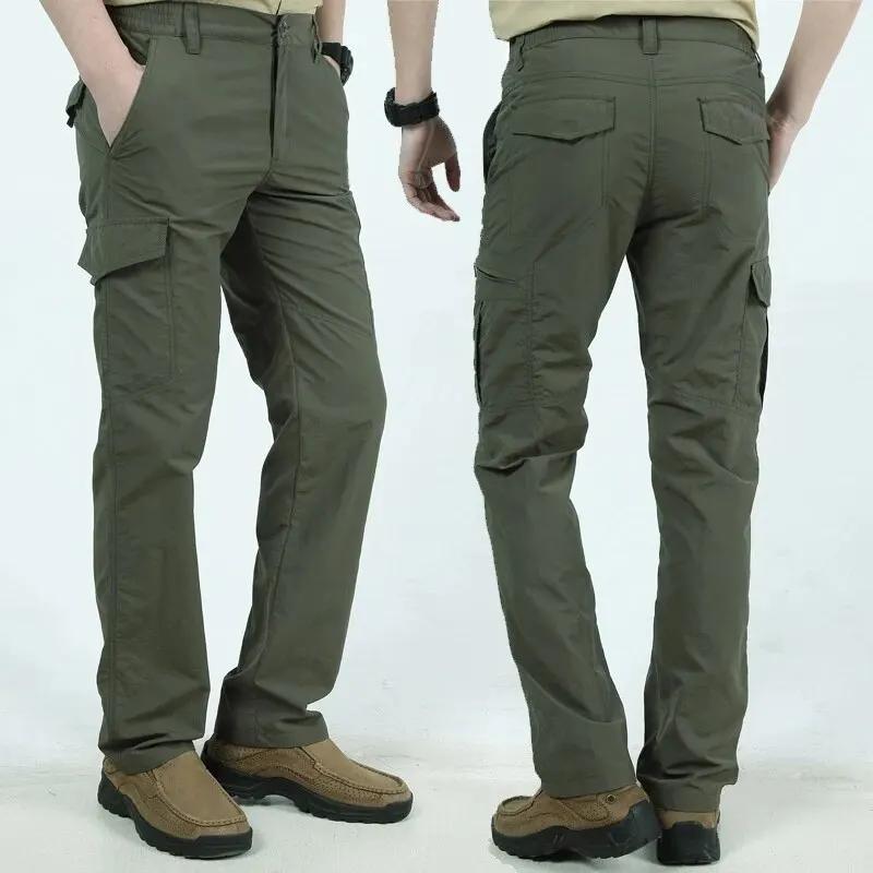 Pantalon tactique militaire Cargo pour hommes, imperméable, décontracté, résistant à l'usure, multi-