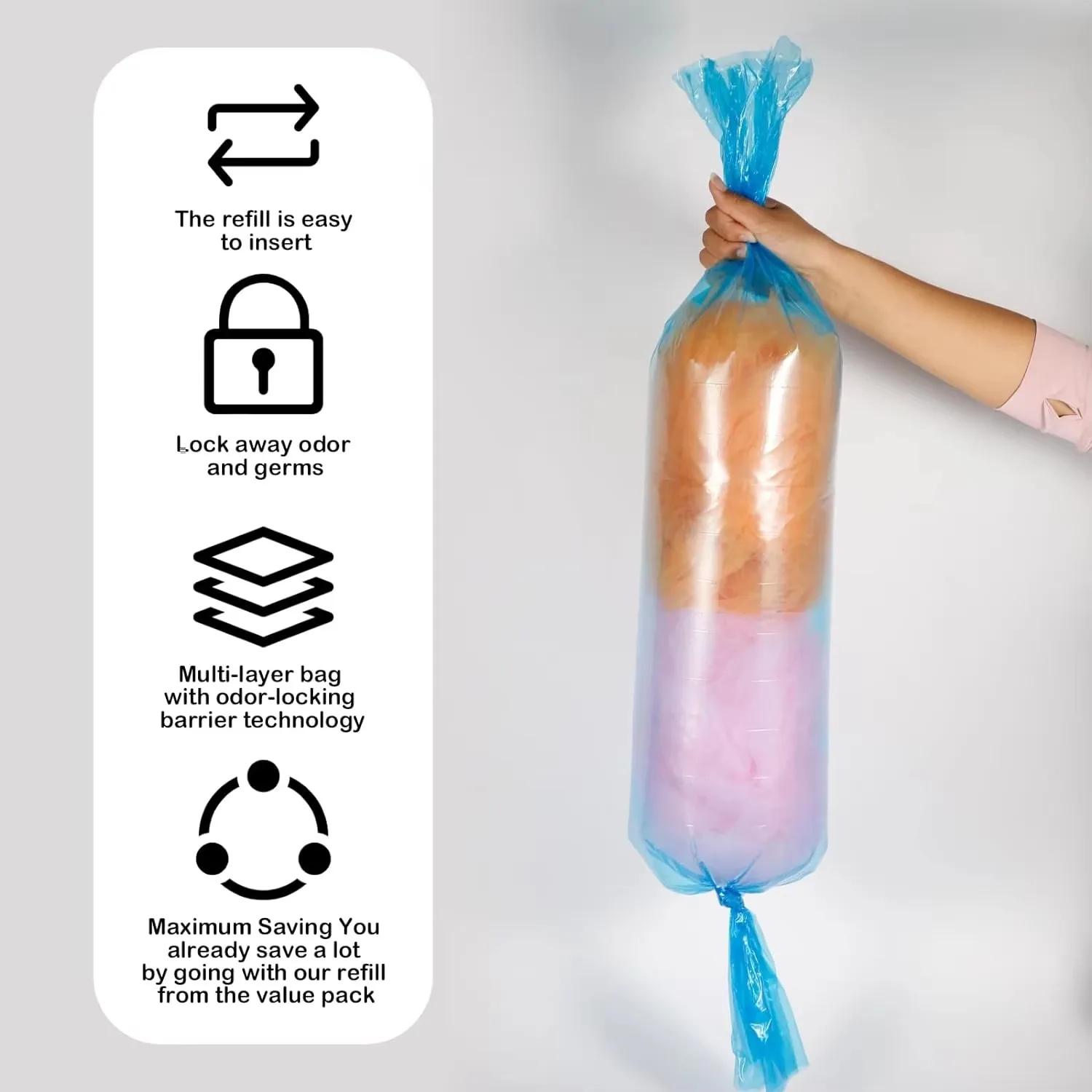 Sacs de recharge de seau à couches pour Sangenic Tommee Tippee pour génie pour Angelcare pour Munchk