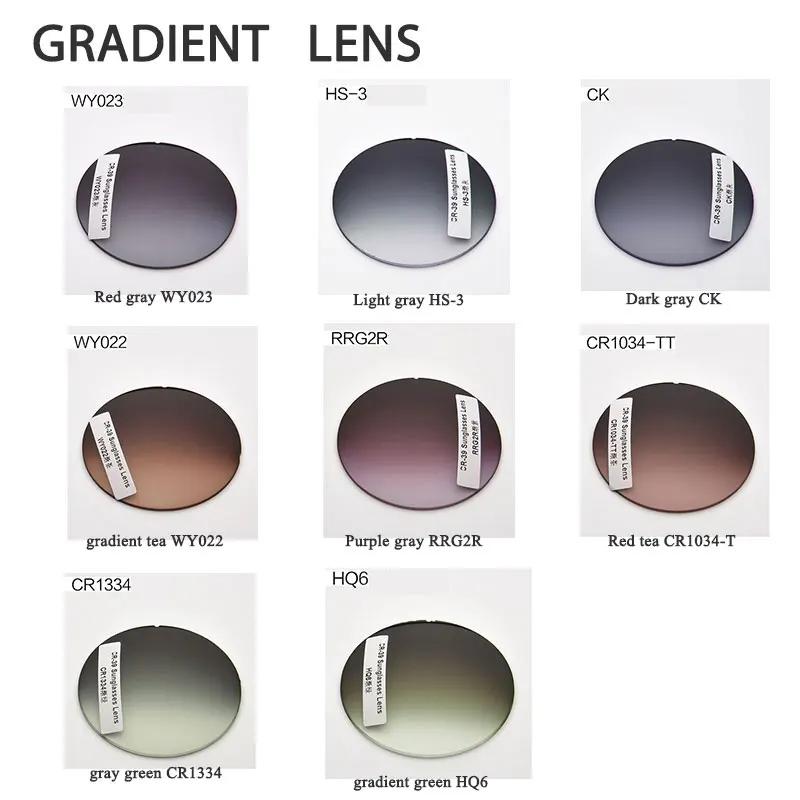 Une paire de lentilles optiques teintées, myopie presbytie, Prescription asphérique, résistant aux r