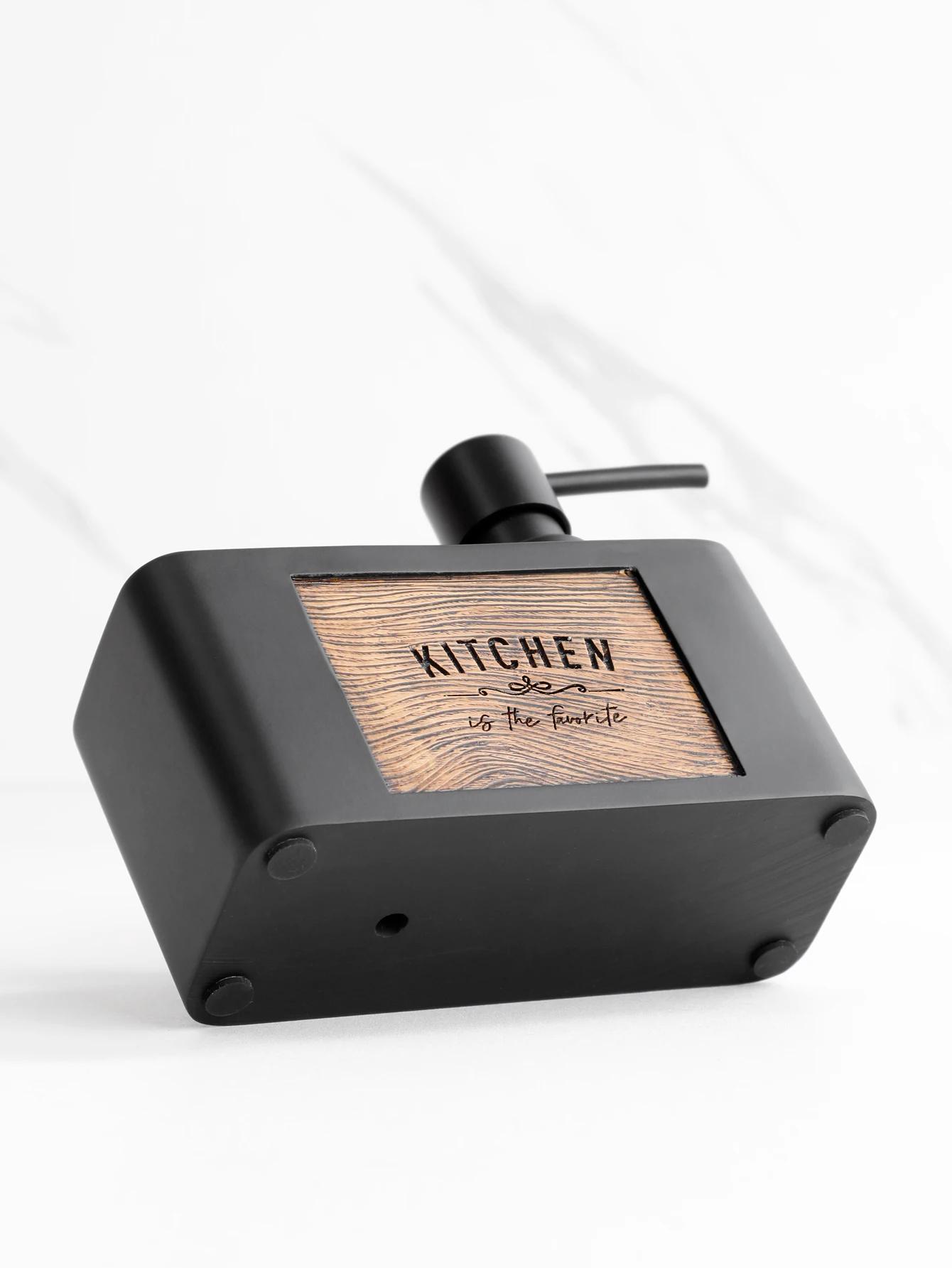 Distributeur de savon de cuisine avec porte-éponge, distributeur de savon liquide pour les mains et 