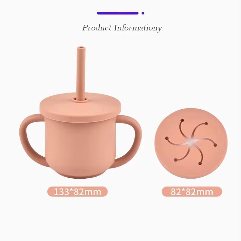 Ensemble d'assiettes à dîner en Silicone pour enfants, 10 pièces, forte aspiration, Anti-chute, bol 