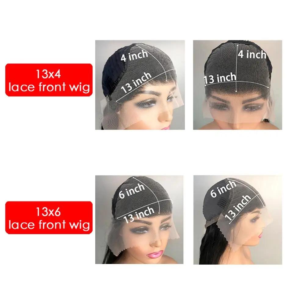Perruque Lace Front Wig Remy Naturelle Bouclée, Cheveux Humains, 13x6, 13x4, 30 38 Pouces, Densité 1