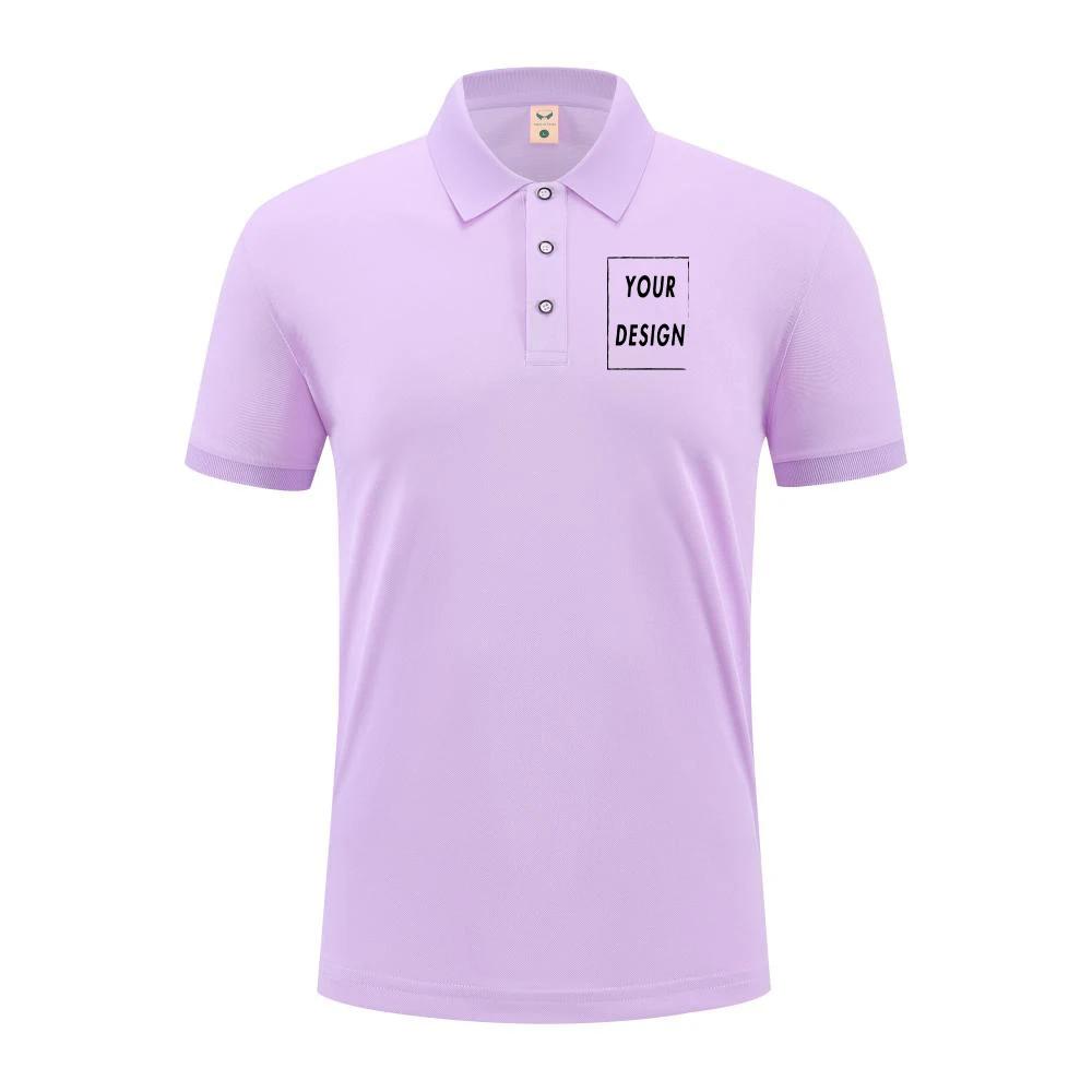 Polo décontracté d'été 2021, Logo personnalisé, texte imprimé, image, marque brodée, Design personne
