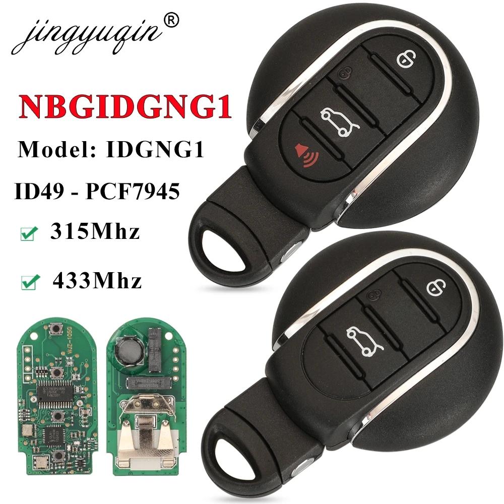 Jingyuqin 3/4BTN clé de voiture à distance intelligente 315MHz 434MHz ID49 pour BMW Mini Cooper Coun