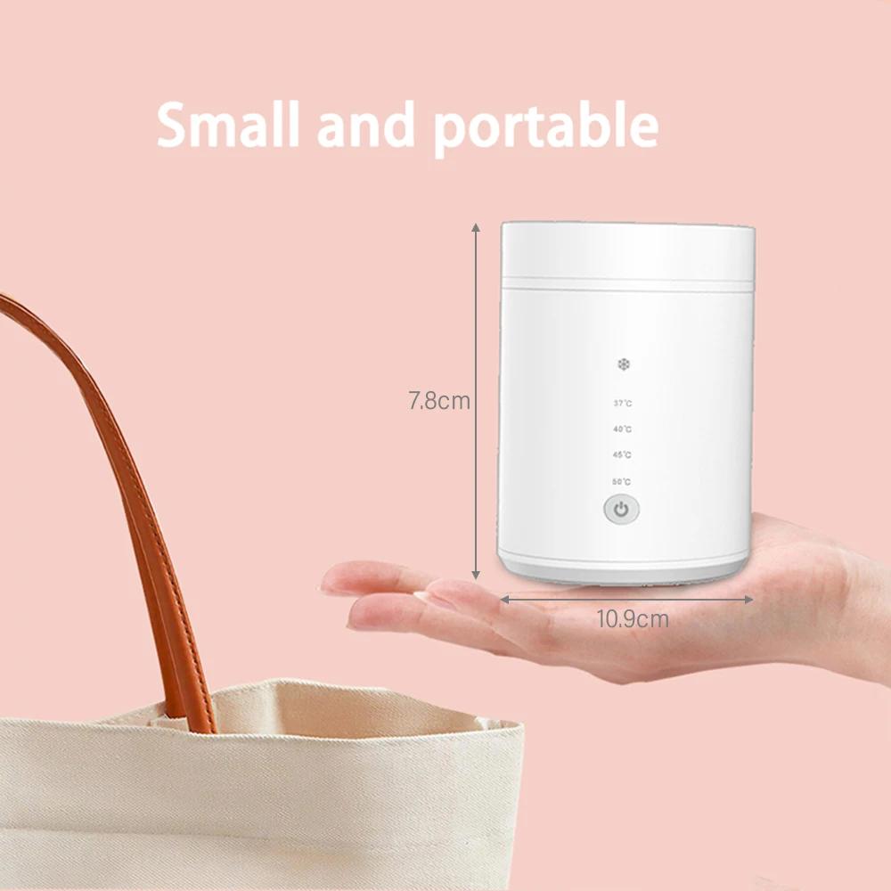 Chauffe-biberon sans fil N1, chauffe-lait portable rechargeable par USB + stérilisateur, ensemble de