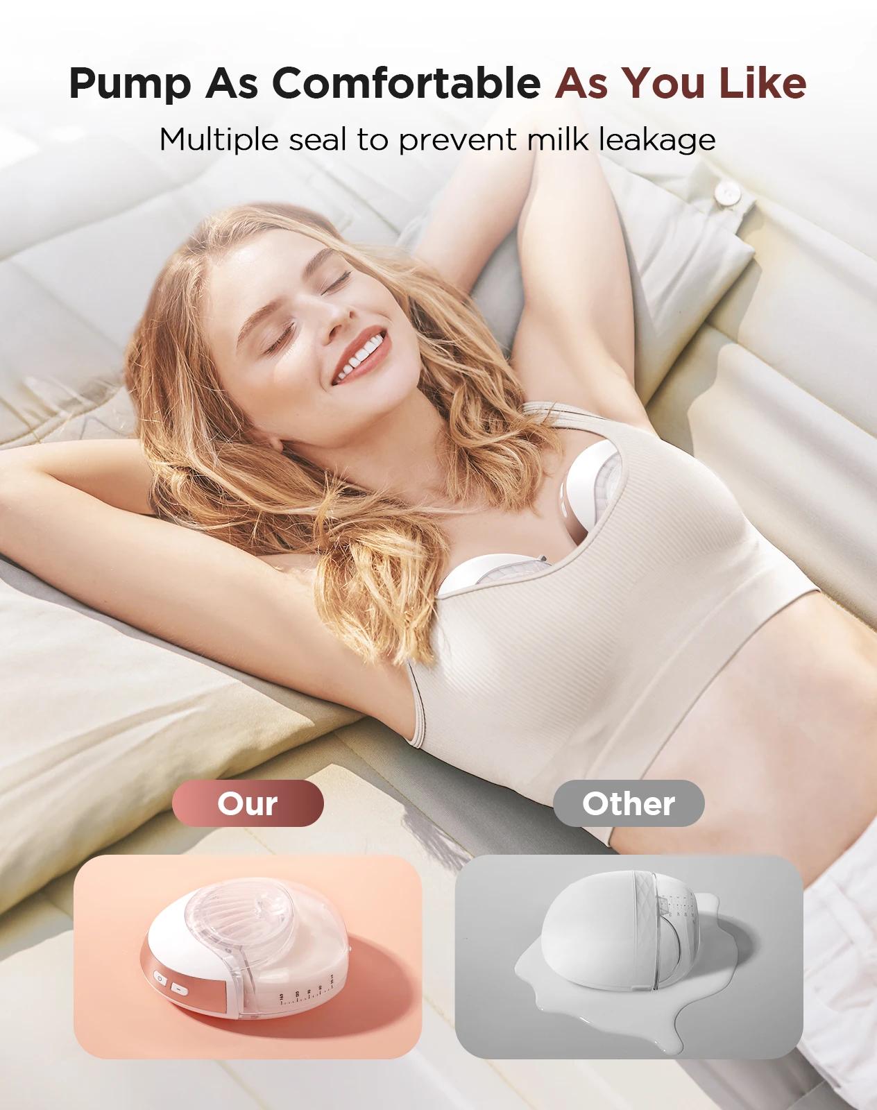 Tire-lait mains libres 3 modes et 12 niveaux tire-lait électrique, collecteur de lait indolore et sa