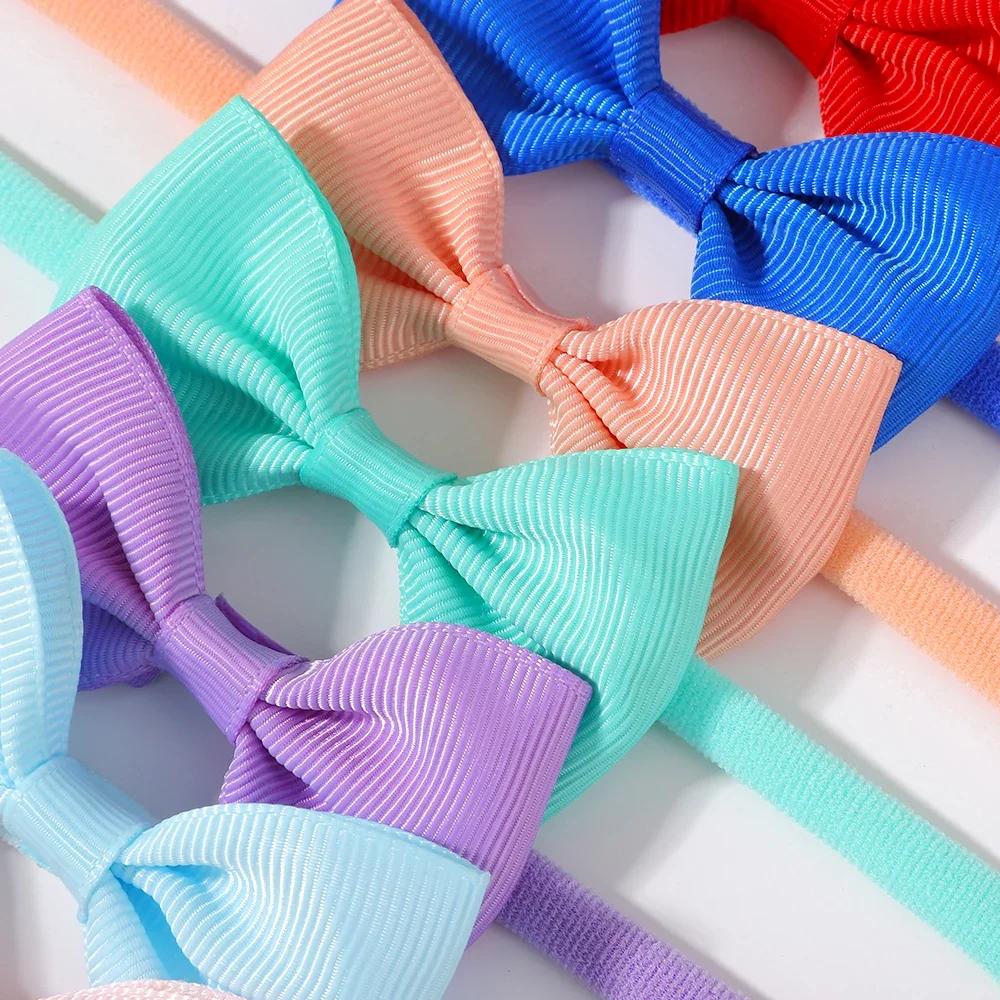 15 pièces/ensemble mignon doux nœud papillon bandeau pour bébé filles élastique fleur arcs bandeau i
