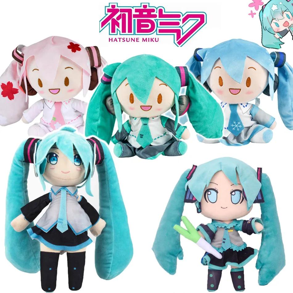 20-29 cm Hatsune Miku Kawaii Q Version Fufu Figure en peluche poupée Anime périphérique en peluche j