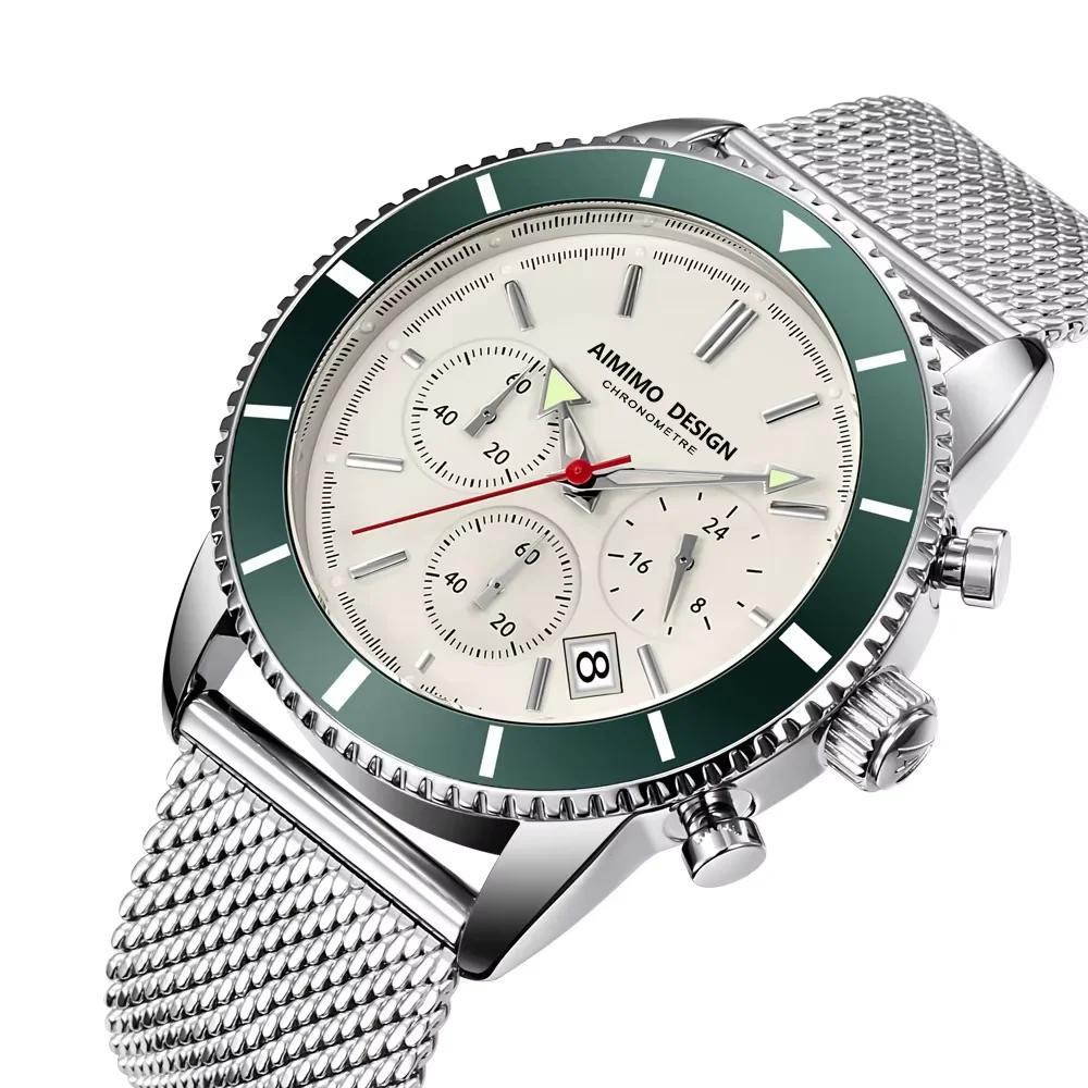 Montres pour hommes, analogiques, à quartz, chronographe, étanches, montres-bracelets pour hommes, m
