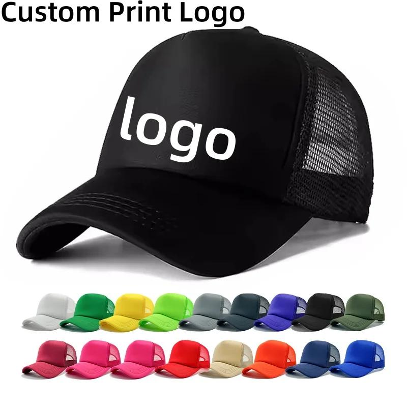 Casquette unisexe avec Logo imprimé personnalisé, casquette de Baseball unie décontractée, chapeaux 