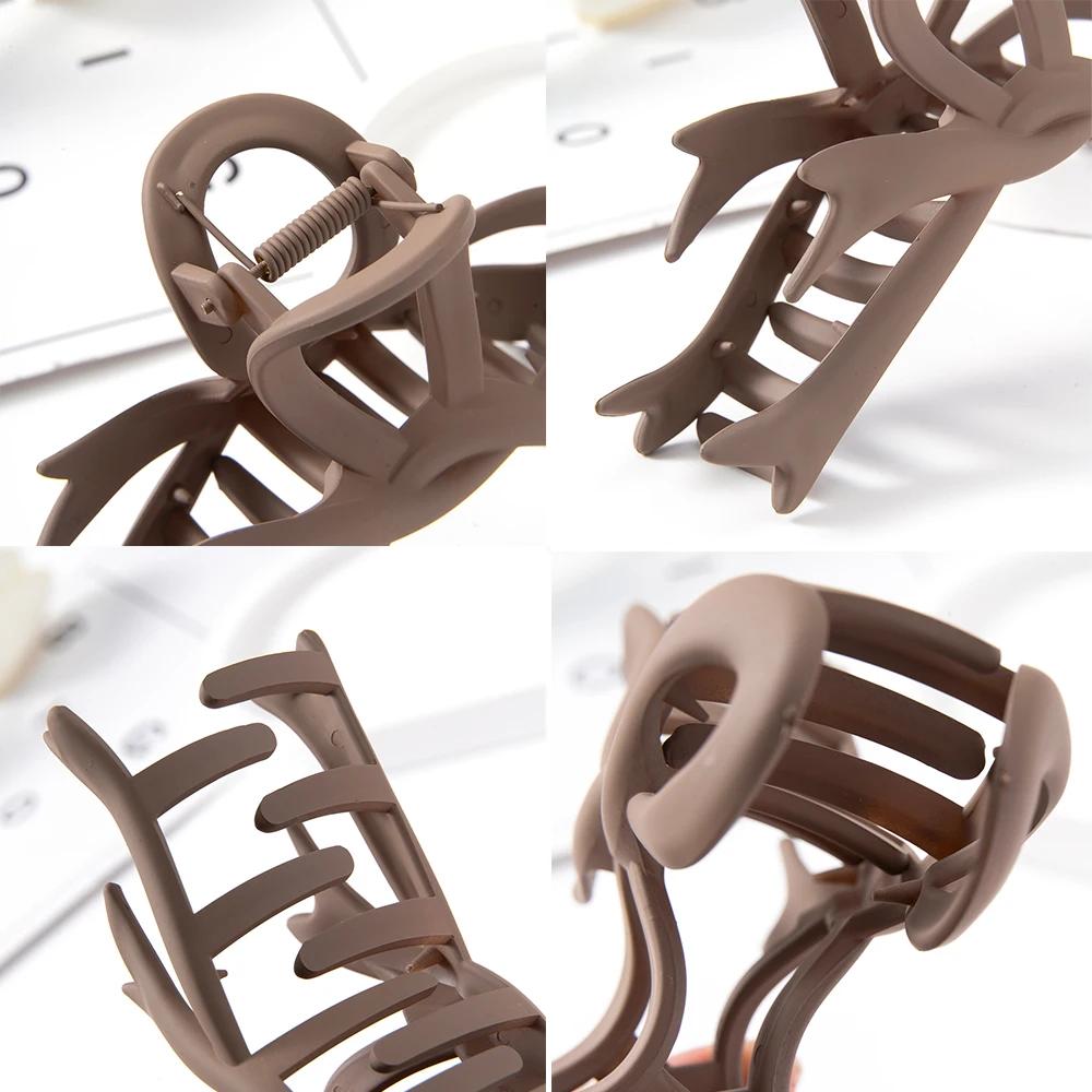 Pinces à cheveux mates de 13CM, Vintage, nœud en ruban, griffes, couvre-chef en crabe, épingles à ch