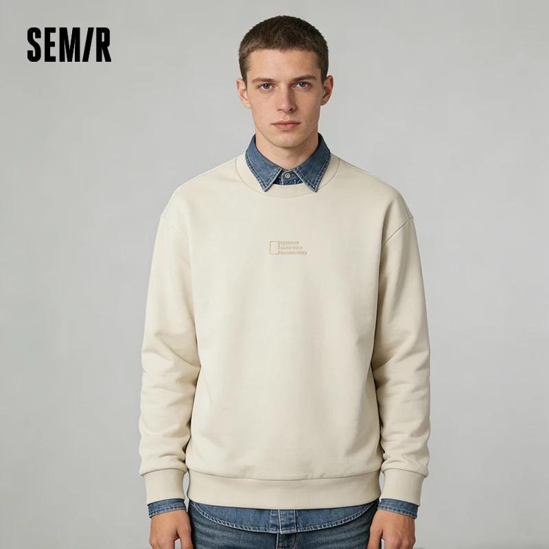 Sweat-shirt graphique Semir, texture douce, mode décontractée pour hommes, col rond, tendance, confo