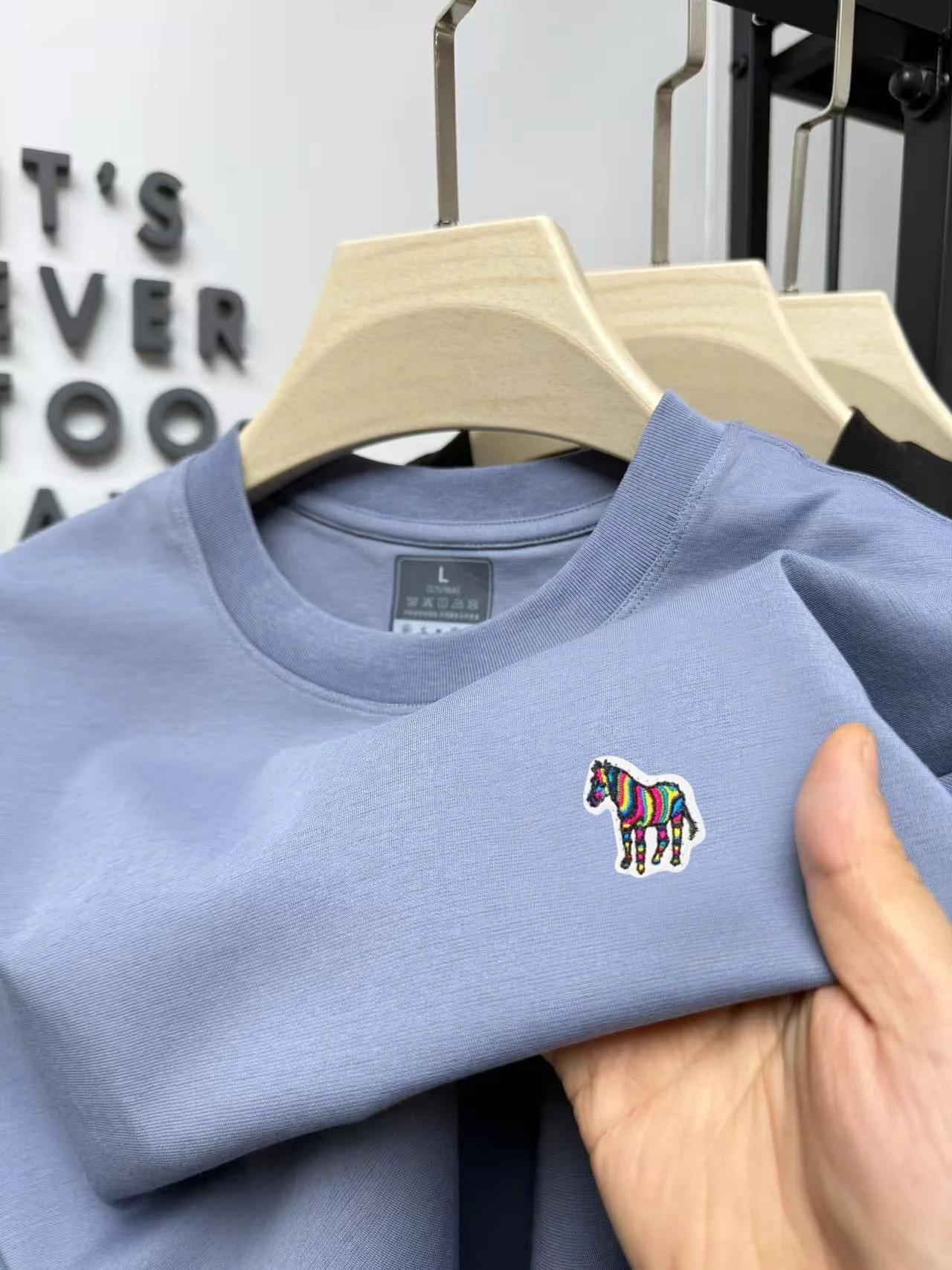 Polo de golf décontracté pour homme, nouvelle collection de la marque de luxe Paul, couleur poney, b