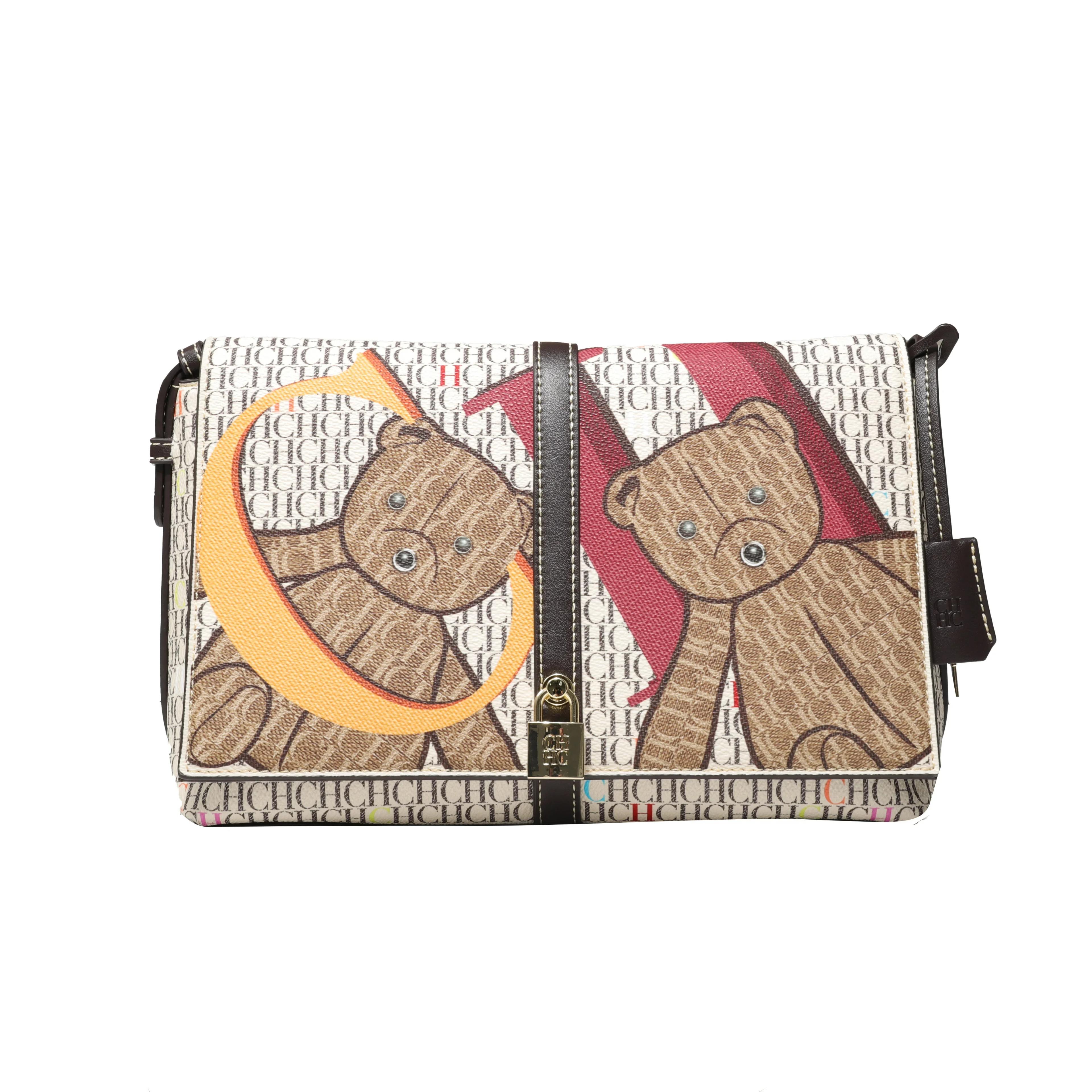CH Simple mode Style femmes sac à bandoulière femmes sac à bandoulière fermeture éclair boucle parag