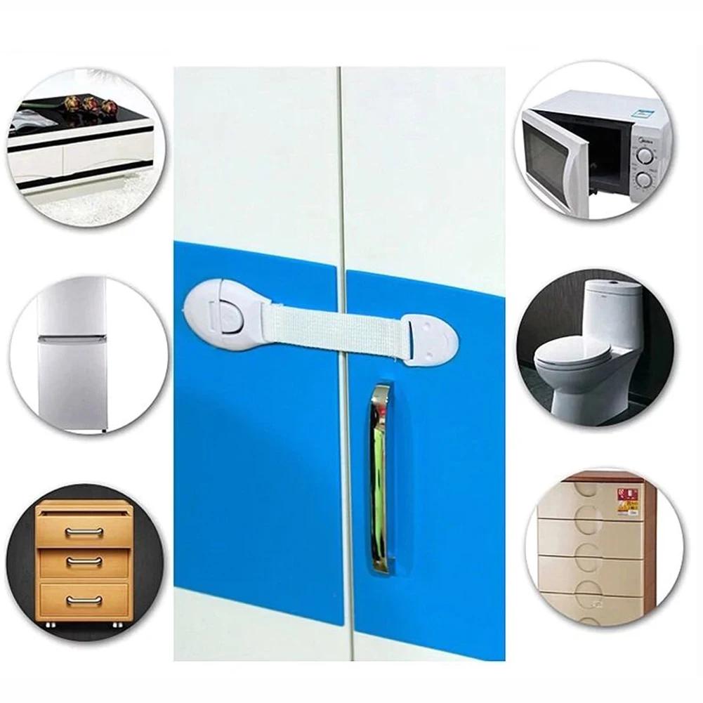 Serrure d'armoire de sécurité pour enfants, 10 pièces, Protection de sécurité pour bébé, serrure de 