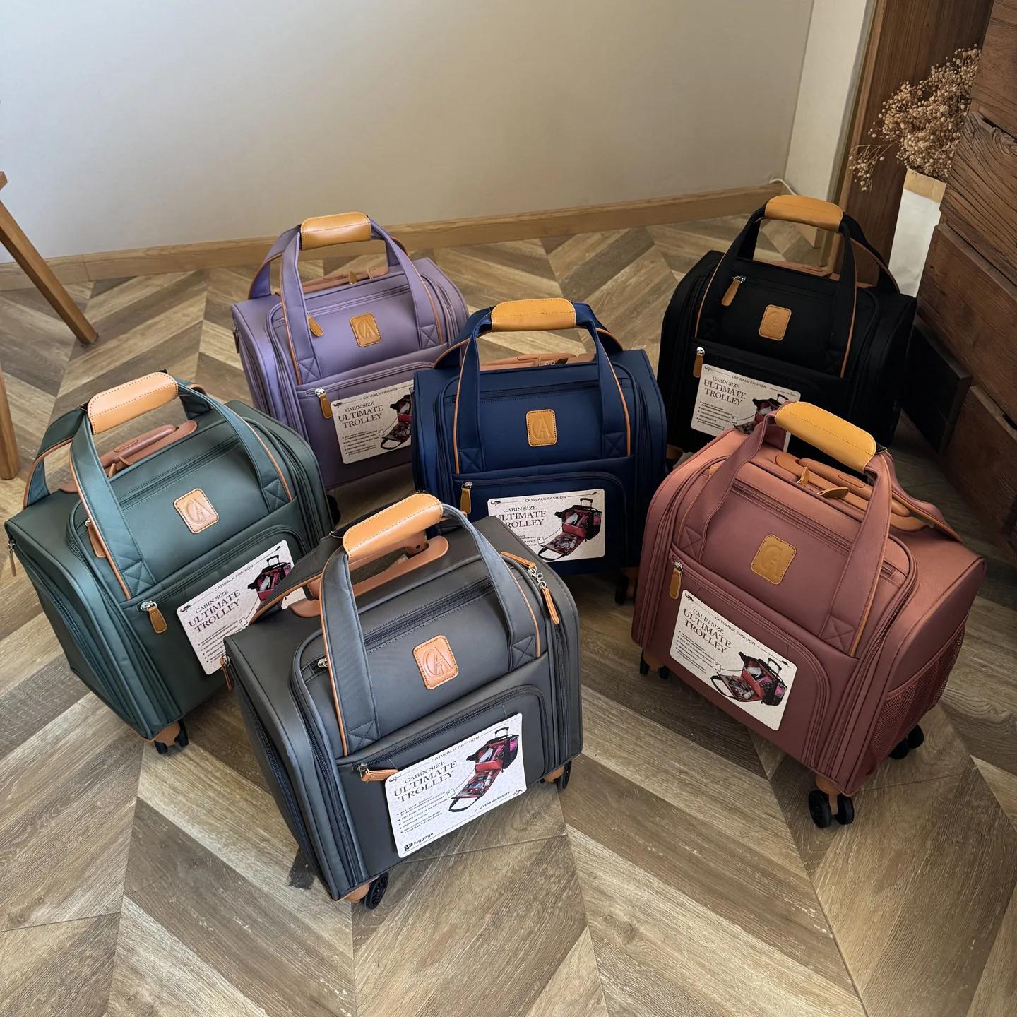 Bagage d'embarquement ultra léger et silencieux de 16 pouces, roues universelles, bagage d'ordinateu