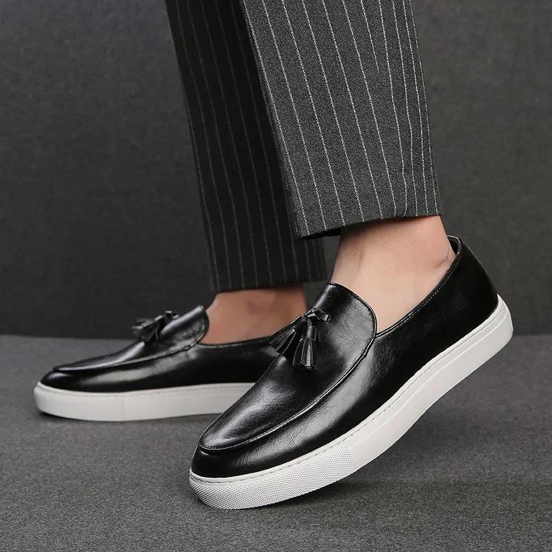 Italie hommes chaussures décontractées été mocassins en cuir chaussures de bureau pour hommes mocass