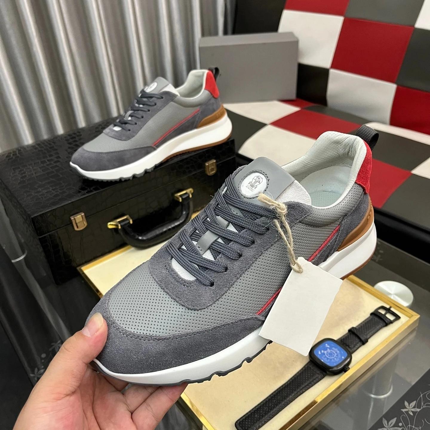Chaussures pour hommes de marque de luxe, baskets décontractées faites à la main, tissu en nylon jac