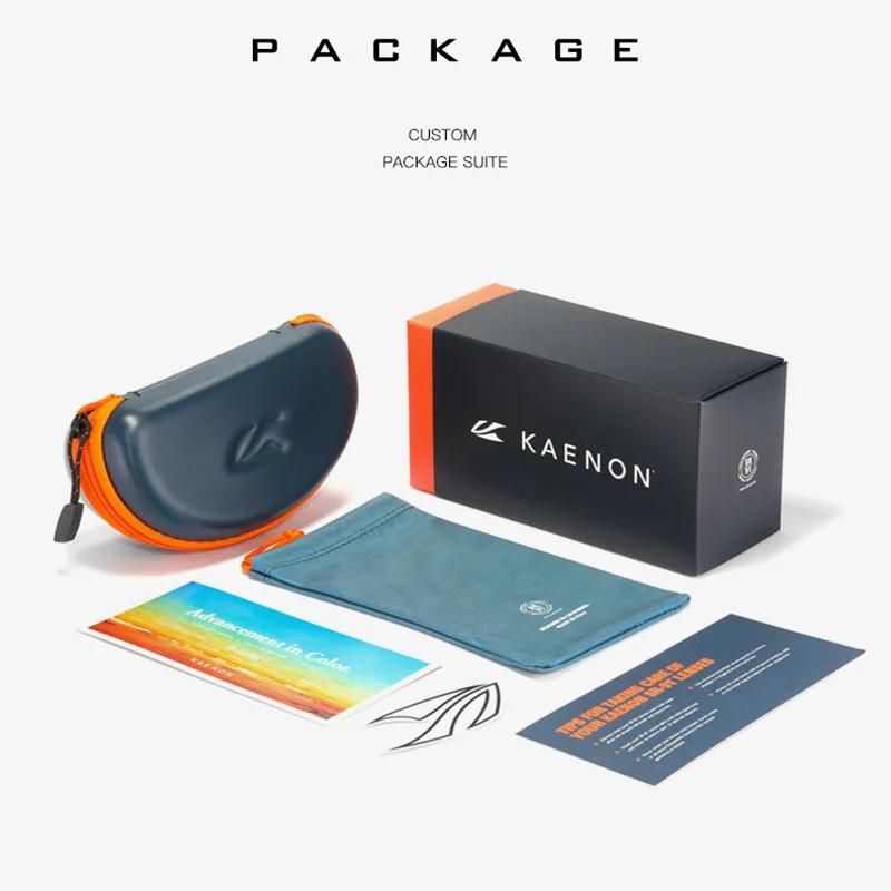 Lunettes de soleil de pêche pour homme KAENON, teintes noires, avec boîte d'origine, nouveautés 2026