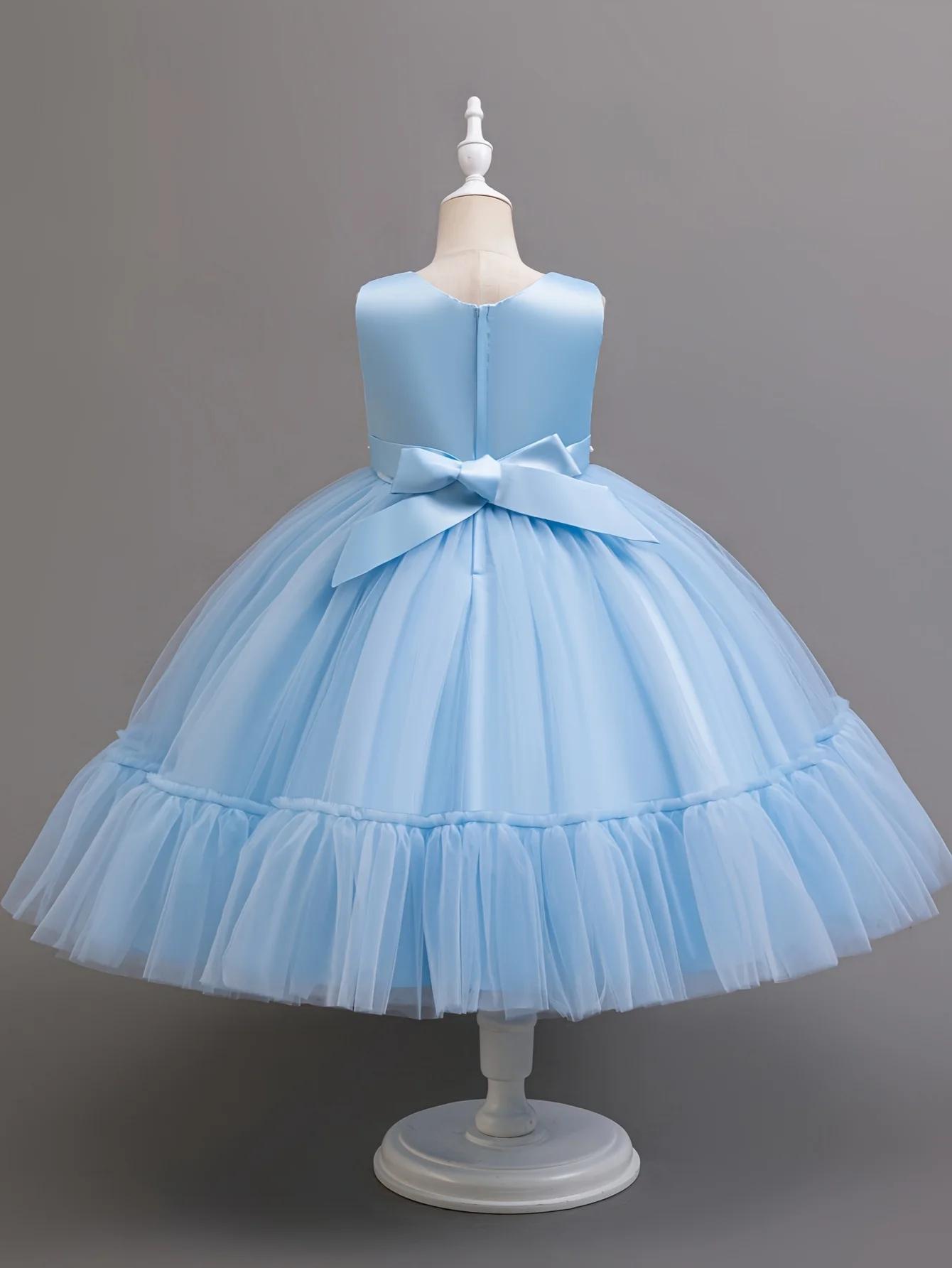 Ensemble de robe en dentelle de Lotus kaki pour filles, vêtements de princesse mignons et manteau, à
