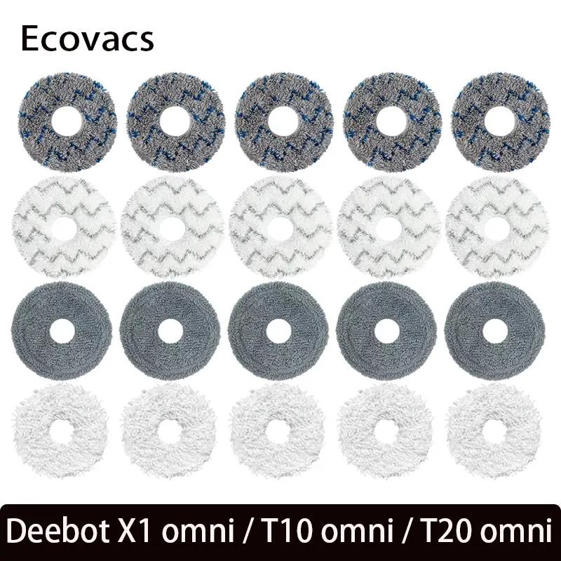 Pièces de chiffon de vadrouille pour aspirateur Ecovacs Deebot T20 OMNI/ X1 OMNI T10 TURBO, chiffons