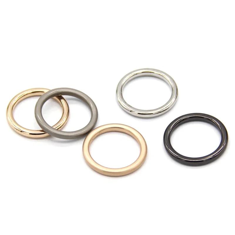 HENGC – grandes boucles rondes en métal, anneau torique, fermoir Web pour ceinture en cuir, chaussur