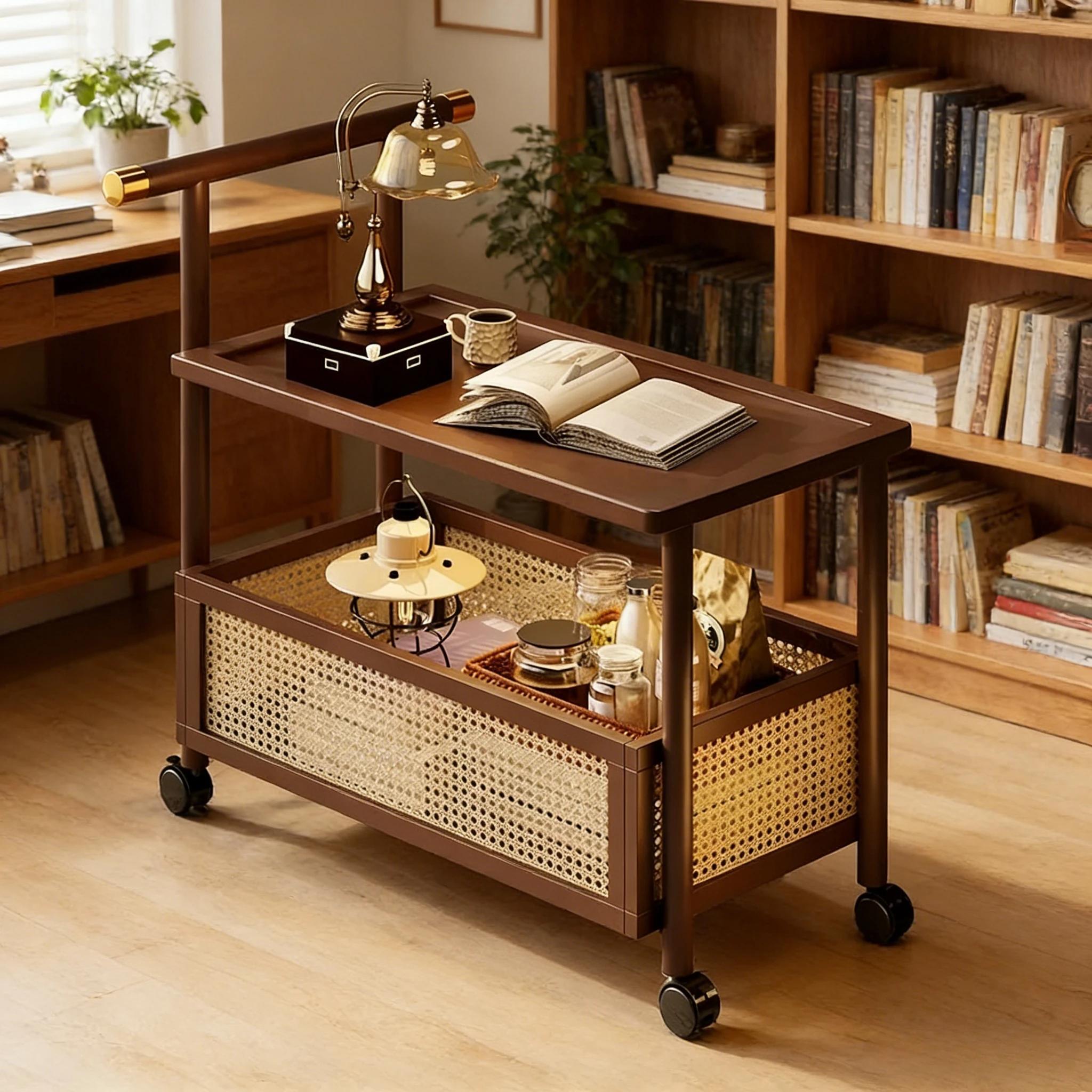 Table d'appoint de canapé Mobile Antique, petite Table à thé, chariot à thé moderne, Table basse de 