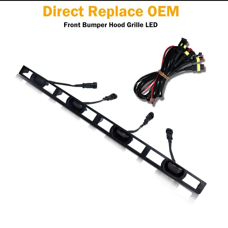 Kit de feux de calandre avant LED ambre/blanc avec faisceau de câblage pour Toyota Tacoma 2012-2015,