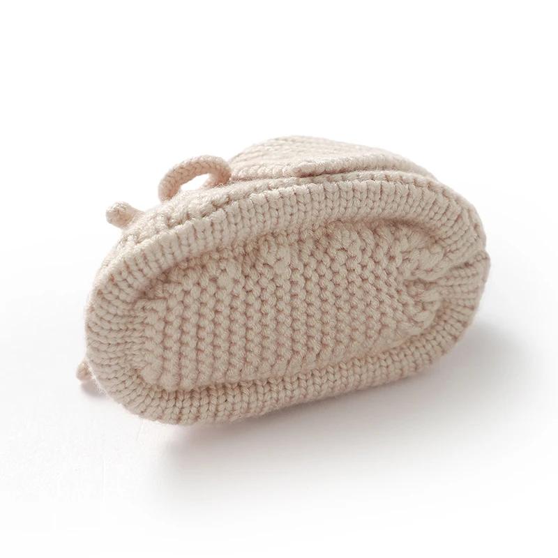 Chaussures tricotées pour bébé de 0 à 18 mois, jolies bottes de marche respirantes rabattues pour no
