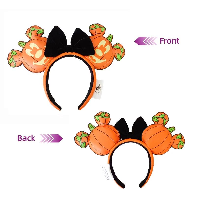 PU citrouille Mickey Mouse oreille bandeau COSTUME Hallowmas bandeau Cosplay en peluche cadeau drape