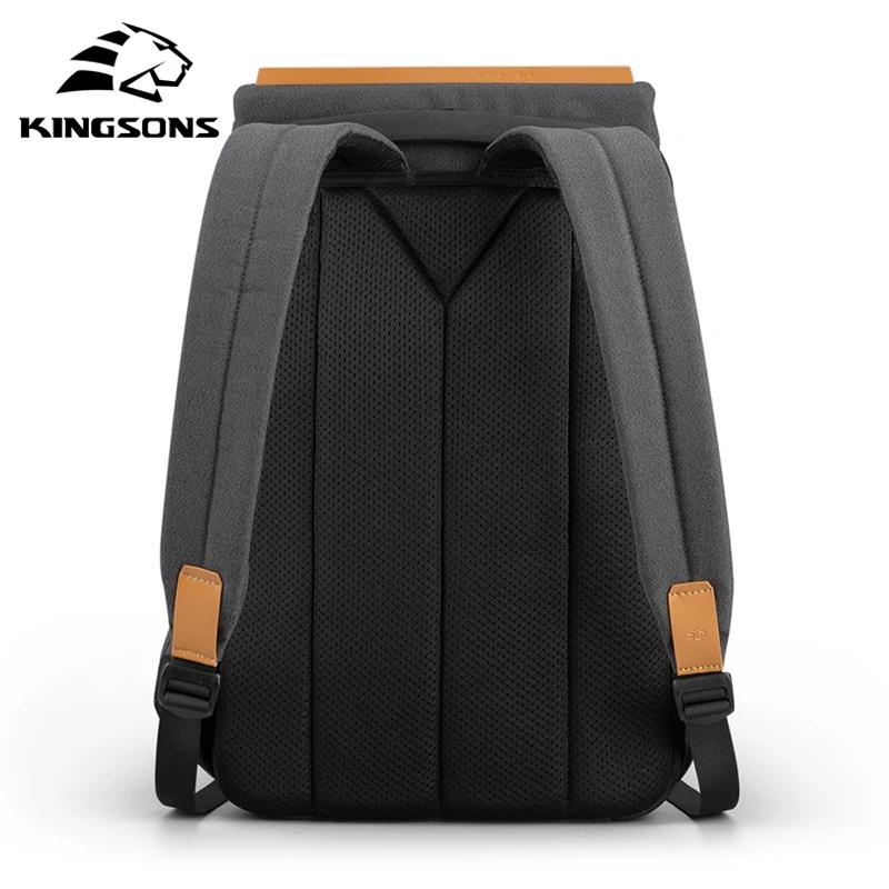 Kingsons 2025 nouveau USB charge sac à dos pour ordinateur portable 15.6 pouces sac d'ordinateur por