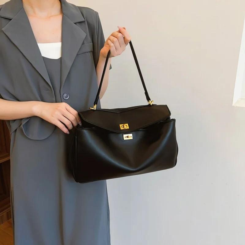 Sac à main élégant classique haut de gamme pour femmes, en cuir, design tendance, sac fourre-tout de